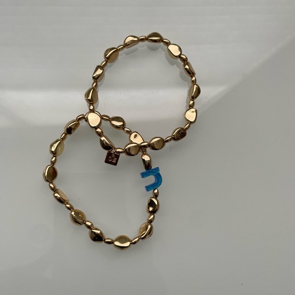 Set of 2 Initial Beaded Bracelets - Picture 2 of 7